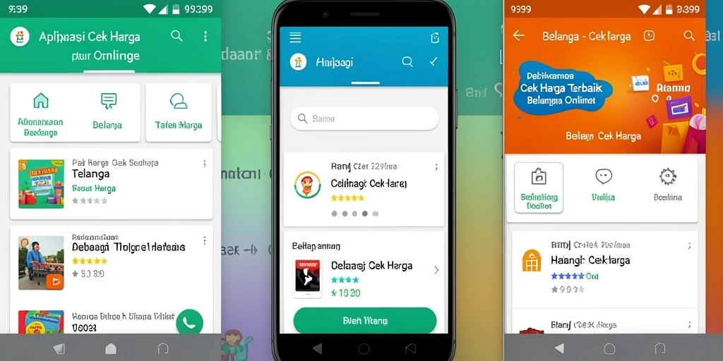 Tampilan antarmuka aplikasi 9399 untuk Cek Harga produk.
