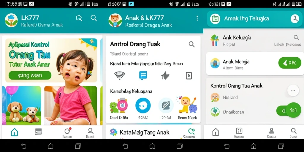 Tampilan antarmuka LK777 yang mendukung kontrol orang tua yang efisien.