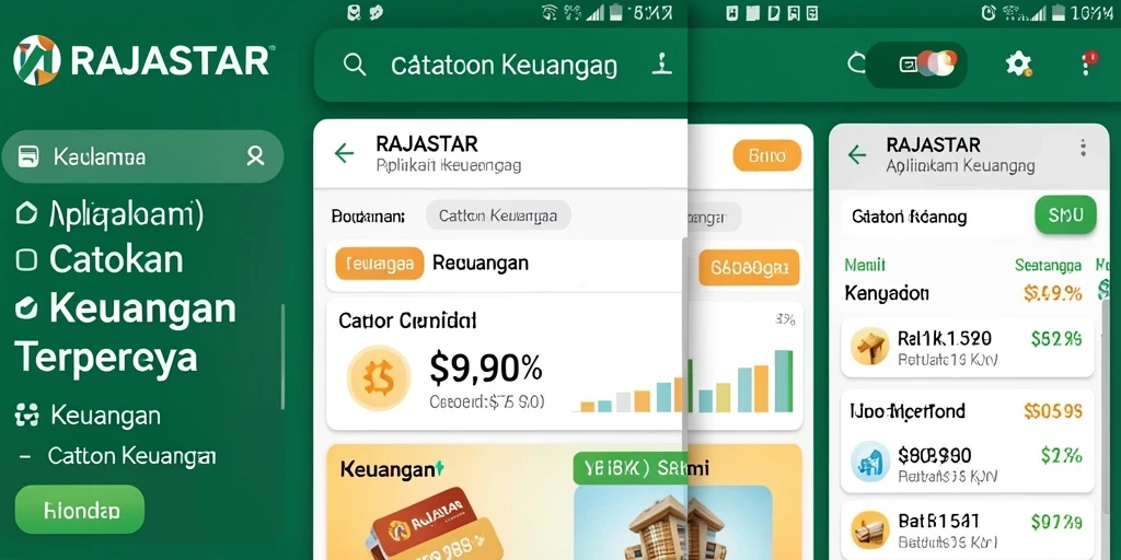 Tampilan antarmuka RAJASTAR yang intuitif dan menarik.