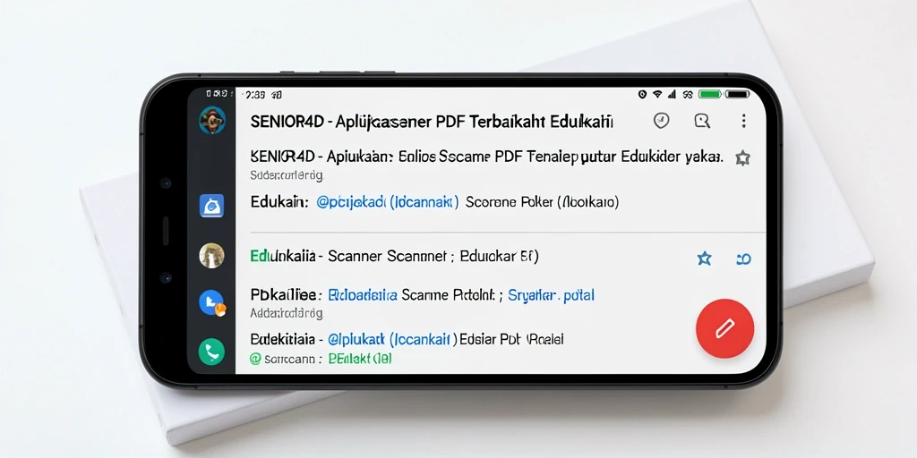 Tampilan antarmuka aplikasi SENIOR4D untuk pemindaian PDF yang efisien.