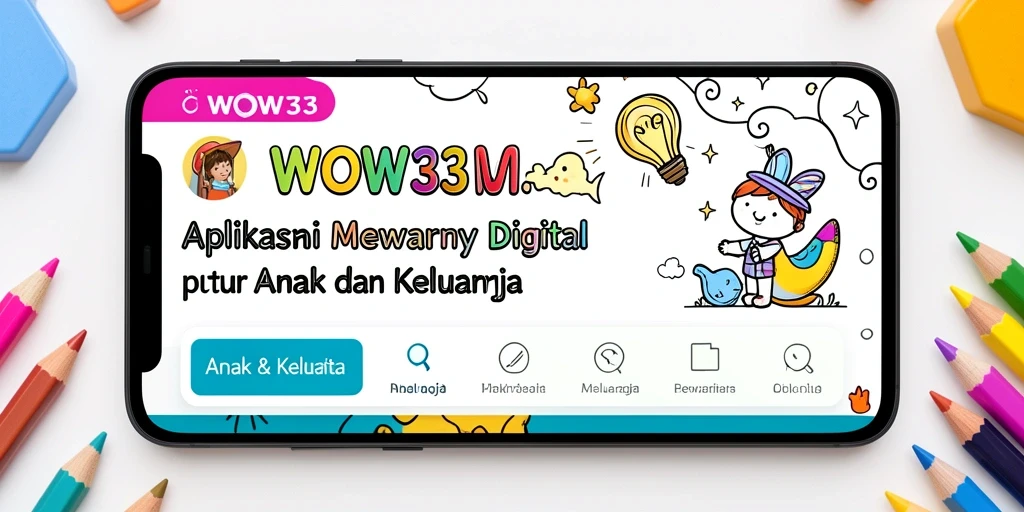 Antarmuka WOW33 yang interaktif dan menarik untuk mewarnai.